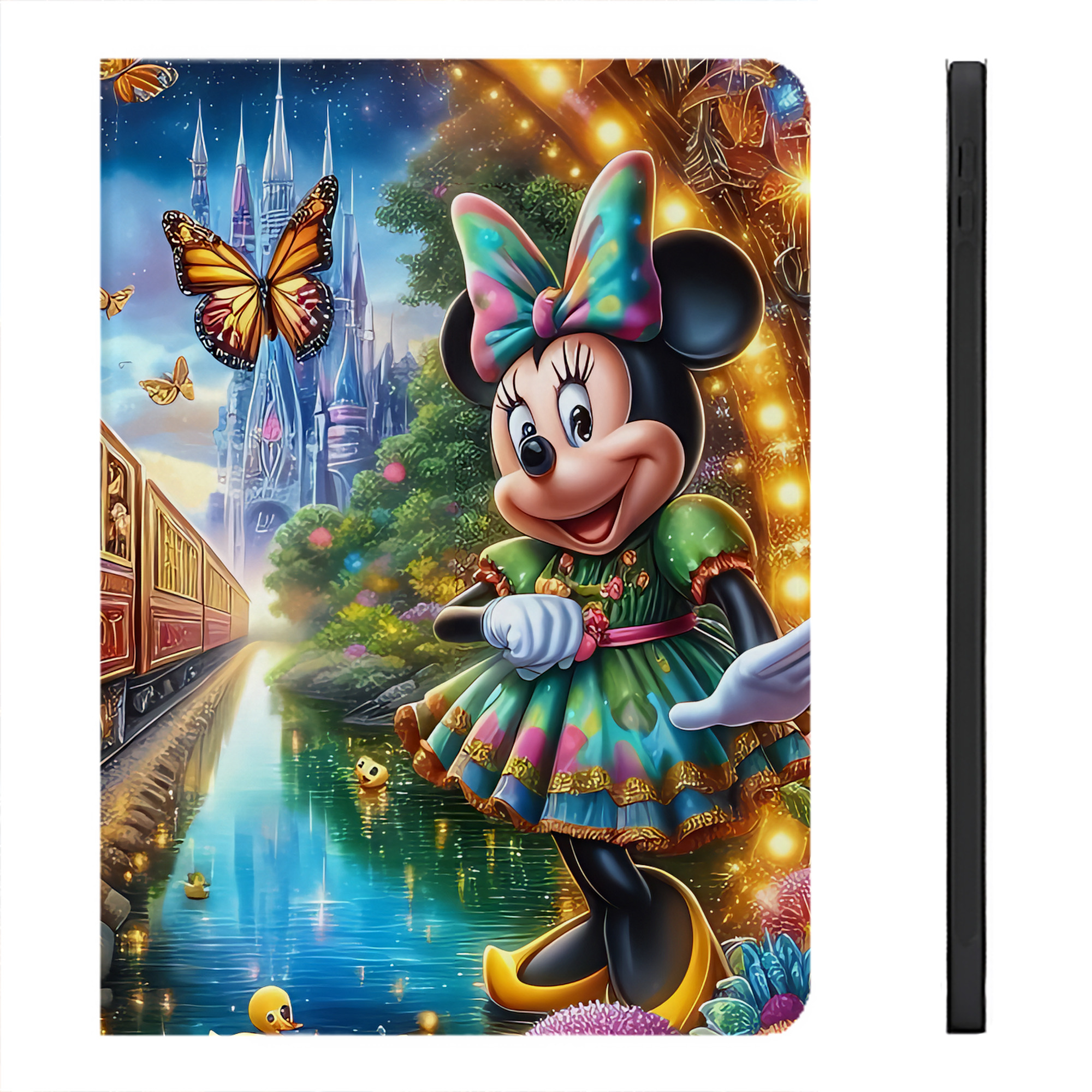 （画像用） ミッキーマウス Mickey Mouse IPadケース ペンホルダー付き ブックスタイルデザイン
